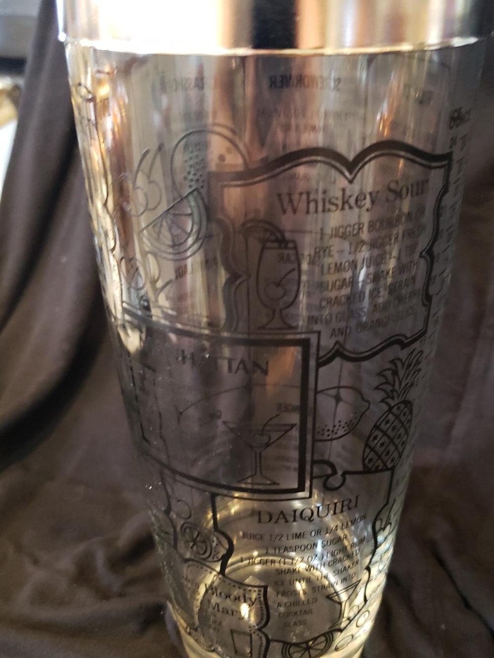 Vintage Mid-Century Modern Irvinware Glass Cocktail Shaker - Picture 11 of 15